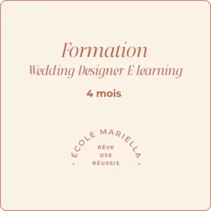 Formation Wedding Designer - E-learning - 4 mois