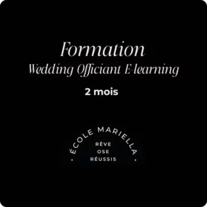 Formation Wedding Officiant - E-learning - 2 mois