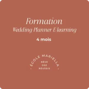 Formation Wedding Planner - E-learning - 4 mois