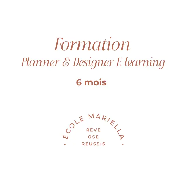 Formation Wedding Planner + Designer - E-learning - 6 mois