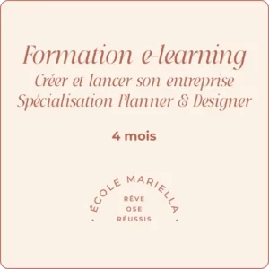 Formation e-learning - Créer et lancer son entreprise - Spécialisation Wedding Planner + Designer - 4 mois