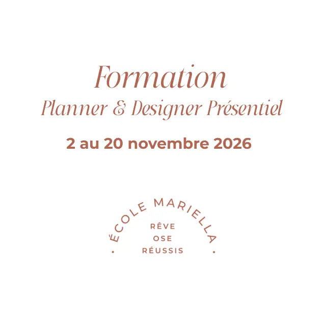 Formation Planner + Designer - Présentiel Novembre 2026 - 20 mai au 20 novembre 2026