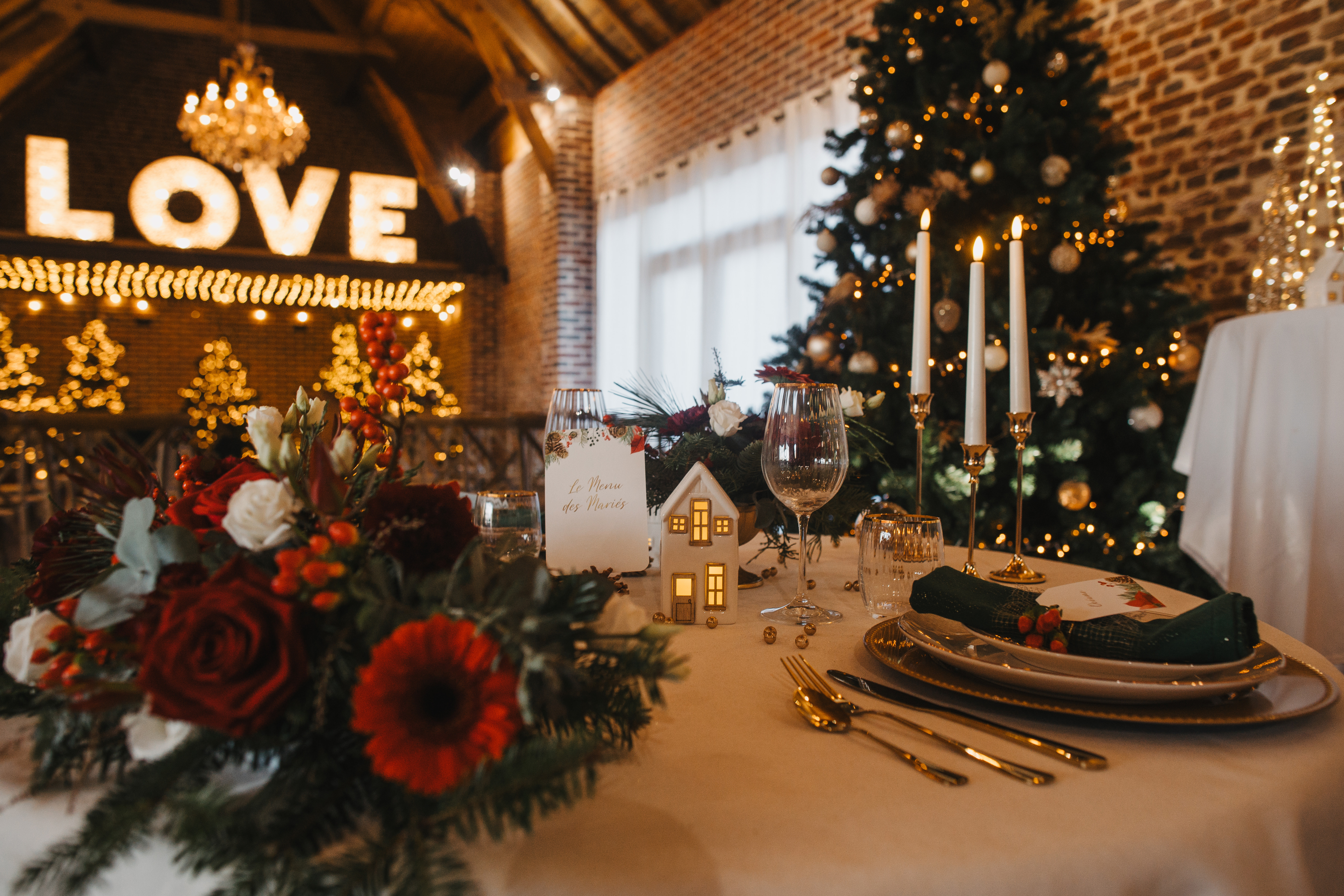 décoration de mariage préparée par une wedding designer