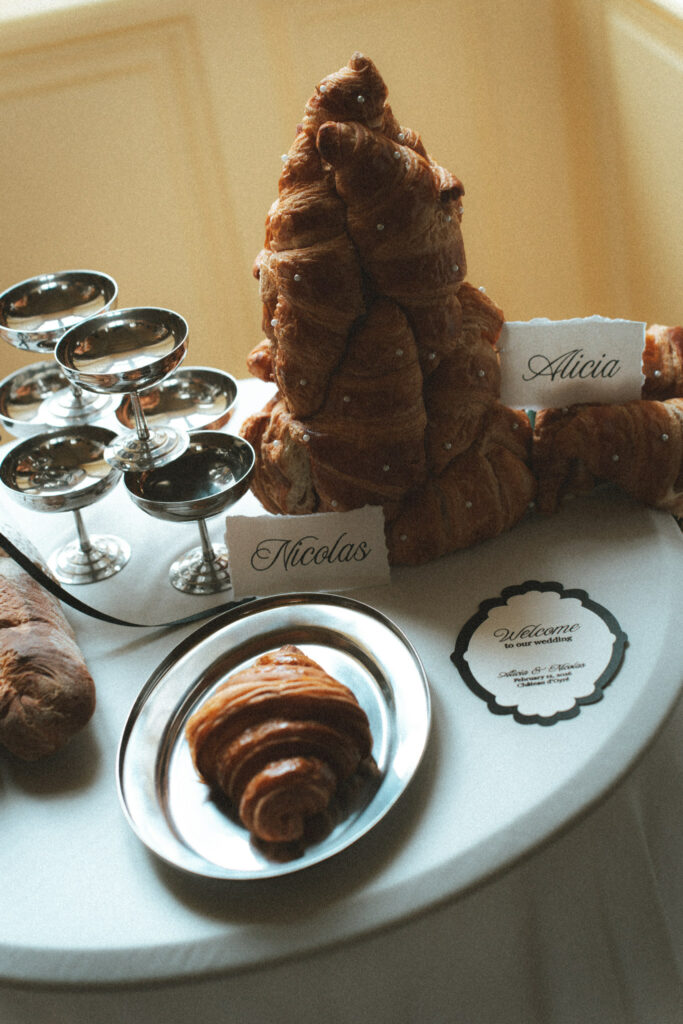 pièce montée pour faire un gateau de croissants 